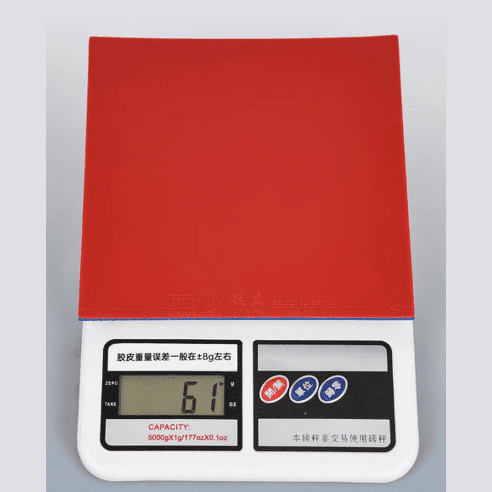 WINION Initial Basic Table Tennis Rubber (Cake Sponge) - RED - Image 8