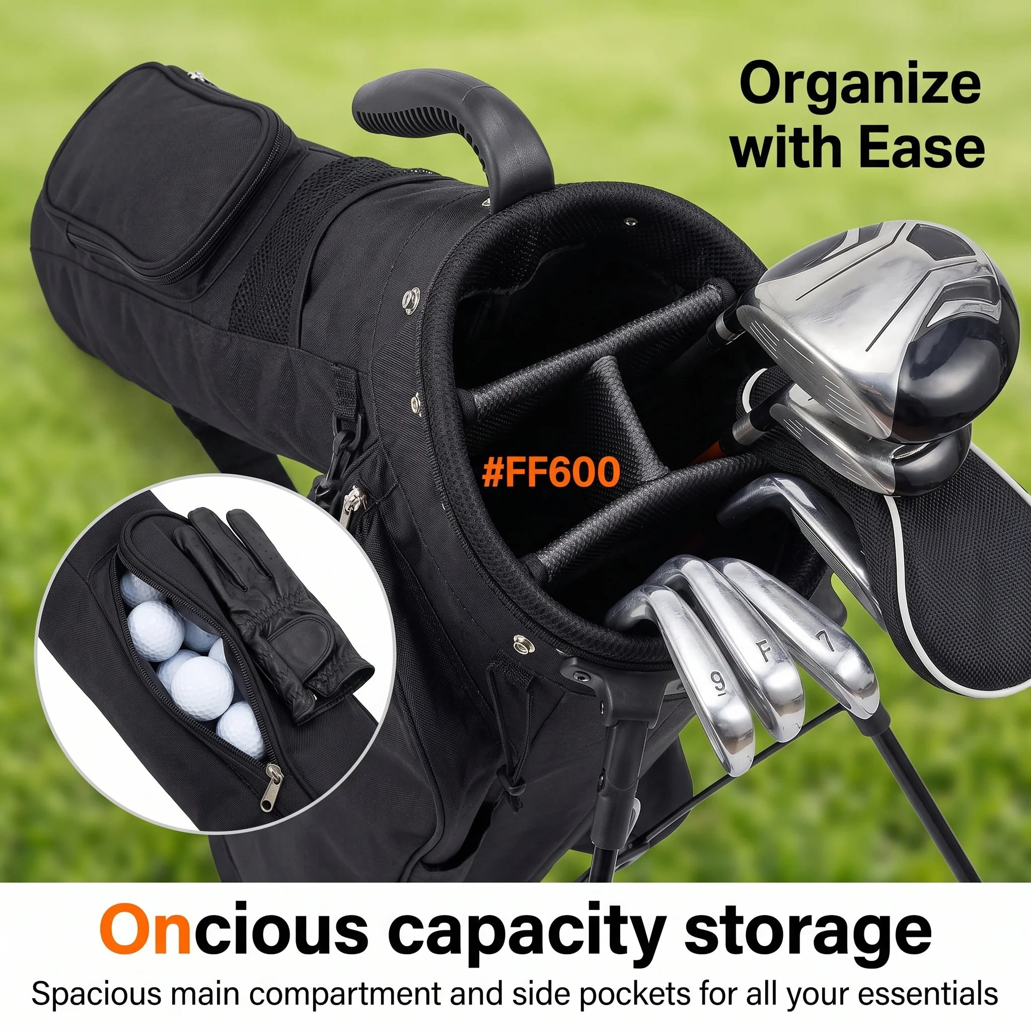 SPP Lightweight Golf Bag Male and Female Lightweight and Portable Bracket Bag - Image 4