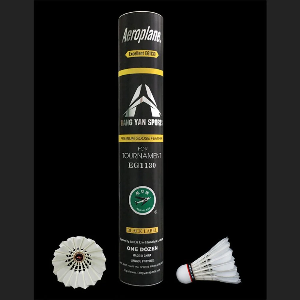 Aeroplane EG1130 Goose Feather Badminton Shuttlecock 51 SPEED Black Label - Image 4