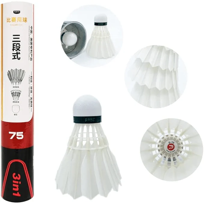 Dimas Dmantis D75 3 in 1 Game Badminton Shuttlecocks