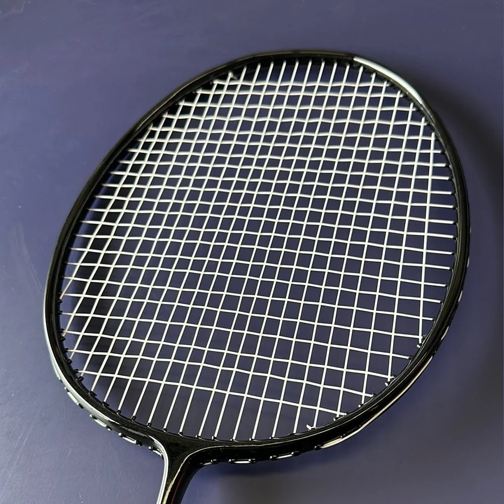 NO BRAND Sample Carbon Badminton Racket 5U 310mm 30T/25T (Manufacturer Original Carbon Warp Racket) - Image 2
