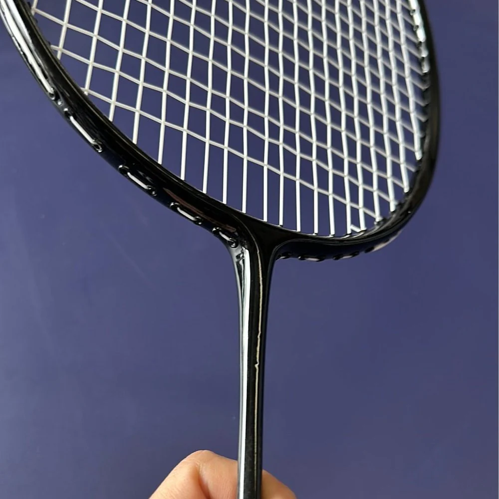 NO BRAND Sample Carbon Badminton Racket 5U 310mm 30T/25T (Manufacturer Original Carbon Warp Racket) - Image 3