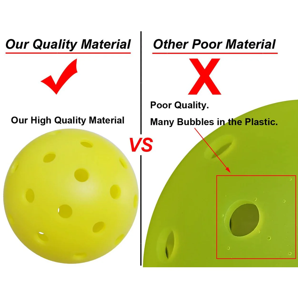 SPP 40-Hole Rotomolded One-Piece Pickleball - Tournament-Grade with Smooth Surface & Uniform Structure - Image 11