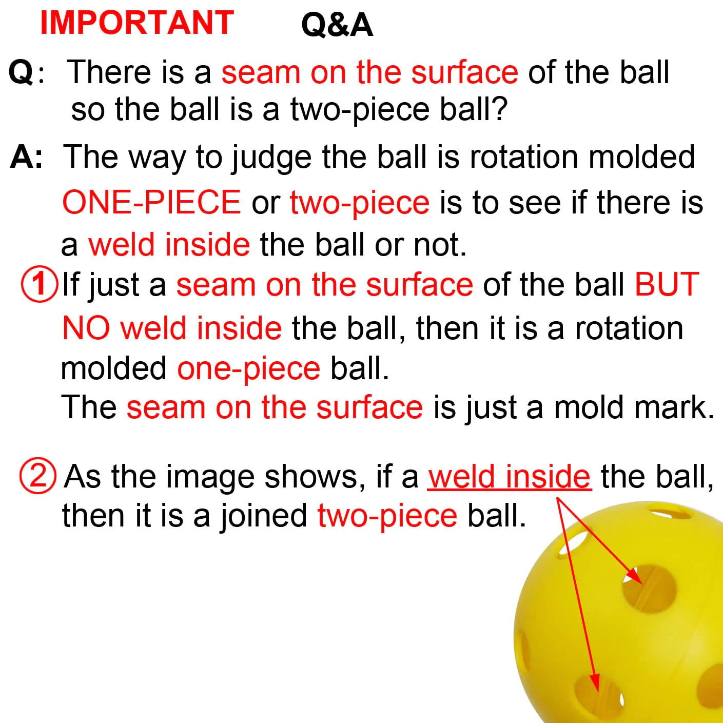 SPP 40-Hole Rotomolded One-Piece Pickleball - Tournament-Grade with Smooth Surface & Uniform Structure - Image 12