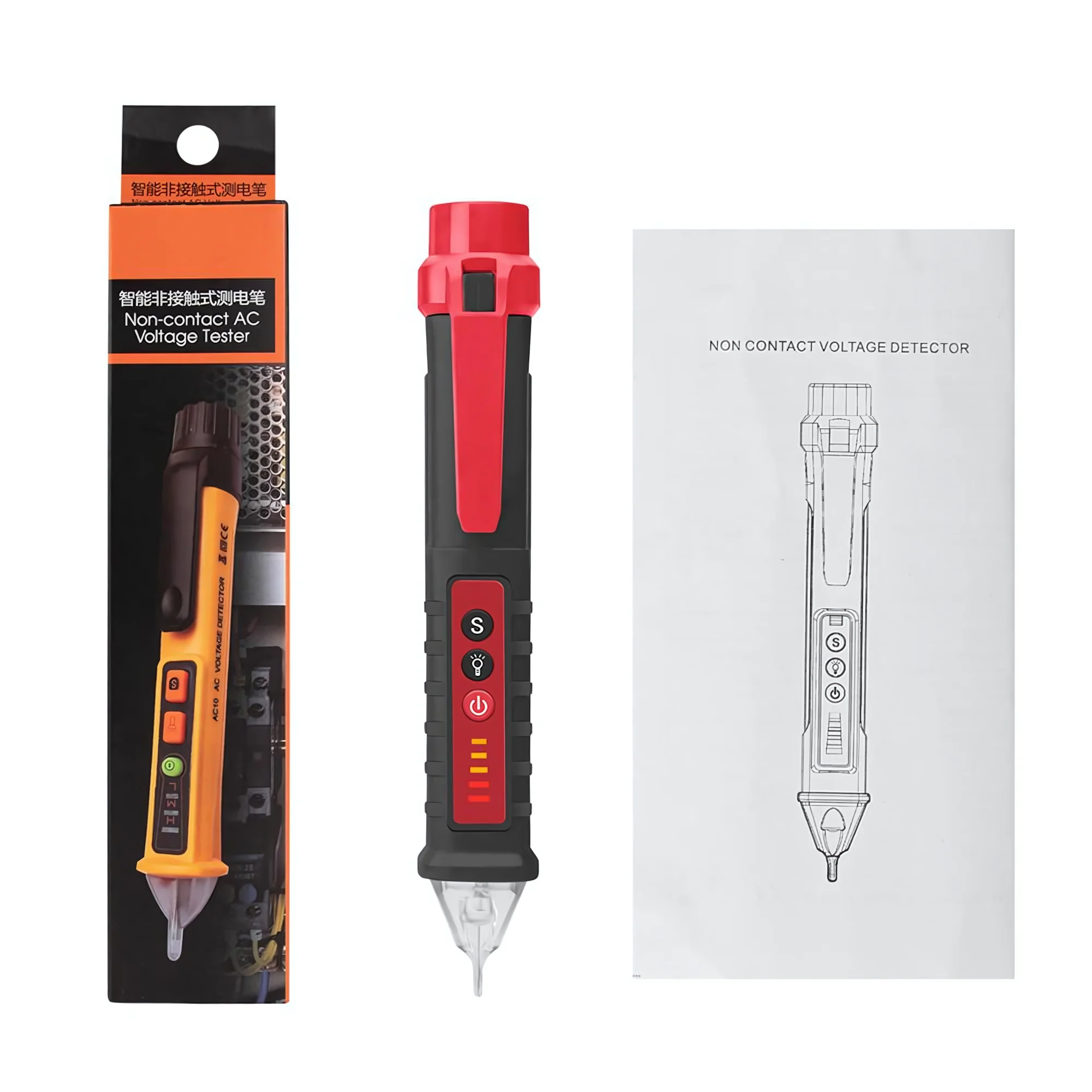 Non-Contact Voltage Detector Digital Electrical Pen Live Wire Tester,VD802 - Image 16