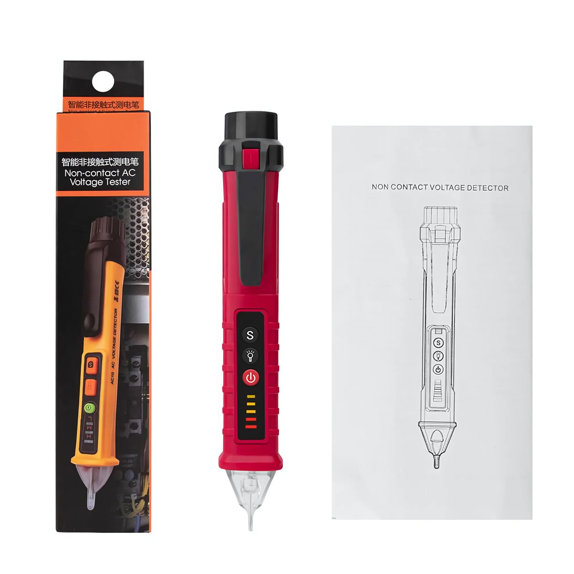 Non-Contact Voltage Detector Digital Electrical Pen Live Wire Tester,VD802 - Image 21