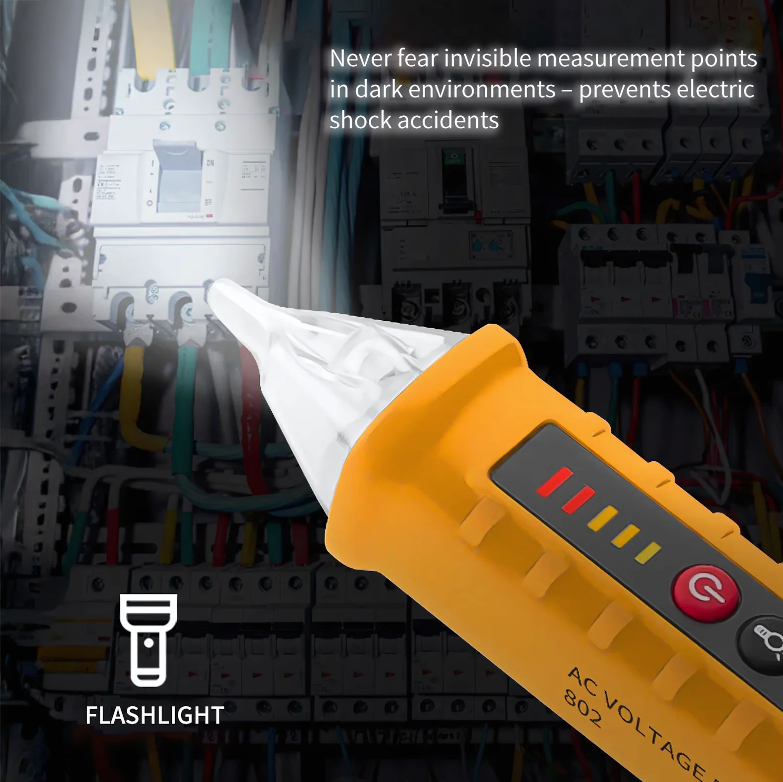 Non-Contact Voltage Detector Digital Electrical Pen Live Wire Tester,VD802 - Image 9