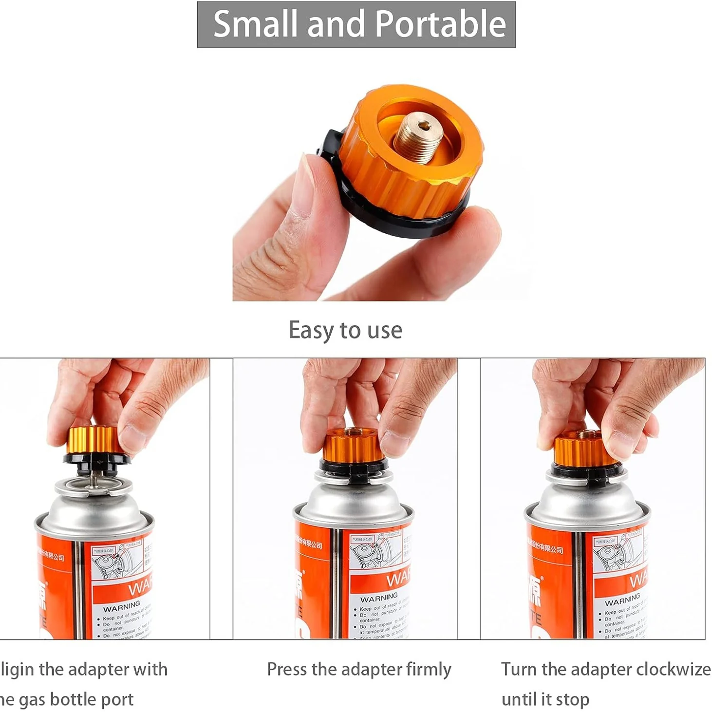 Aluminum Alloy Propane Tank Adapter - 1/5 Turn Lock Auto Shut-Off for Camping Stoves (Outdoor Use) - Image 4