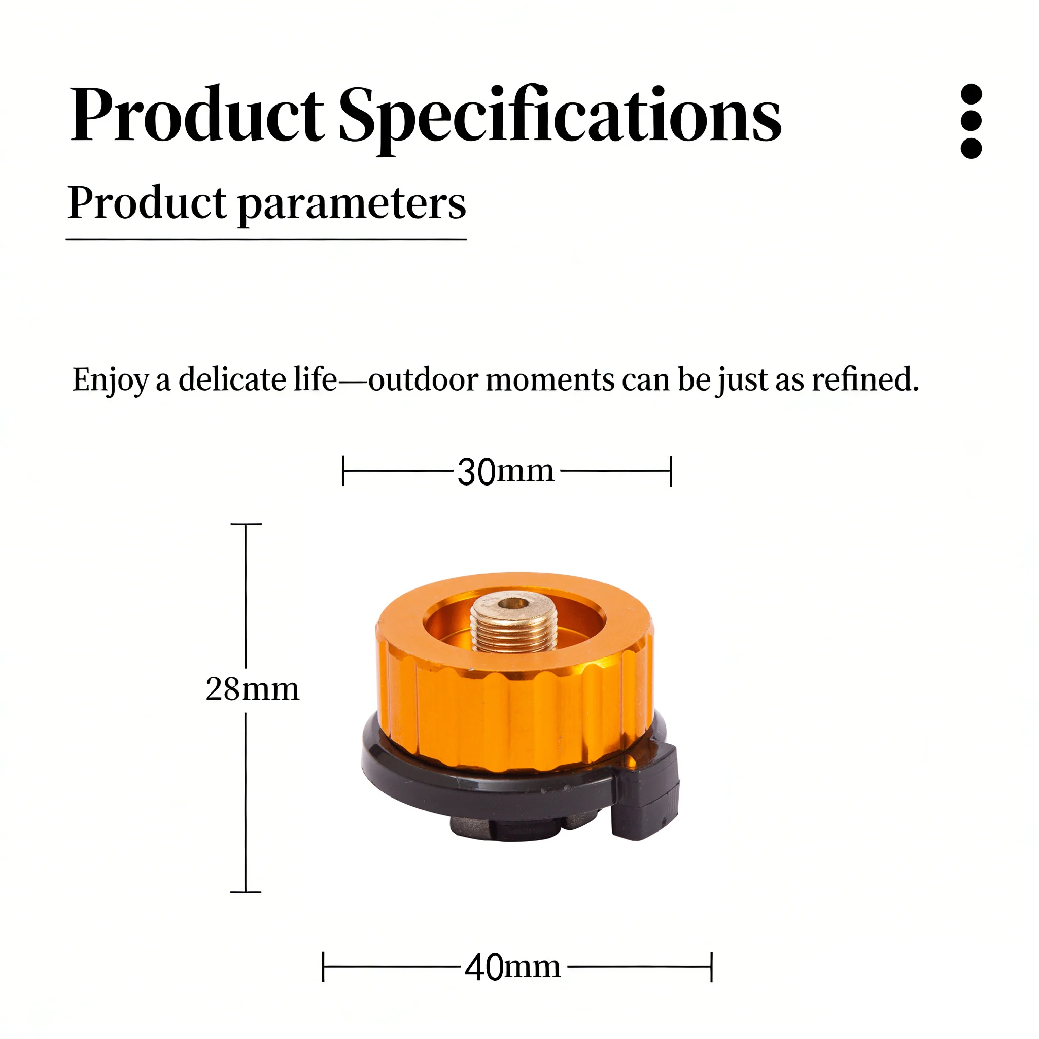 Aluminum Alloy Propane Tank Adapter - 1/5 Turn Lock Auto Shut-Off for Camping Stoves (Outdoor Use) - Image 6