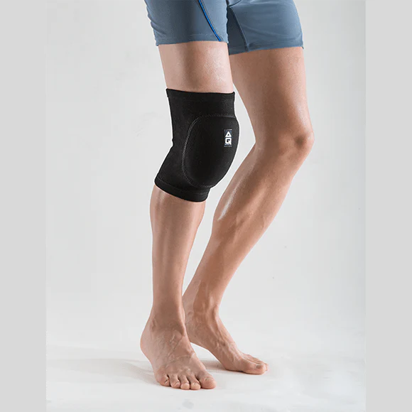 AQ Pair of Knee Pad Compression Sleeve for Support and Protection For Sports and Activities like Wrestling, Volleyball, Lacrosse Gardening, Home Work. Left and Right Knee