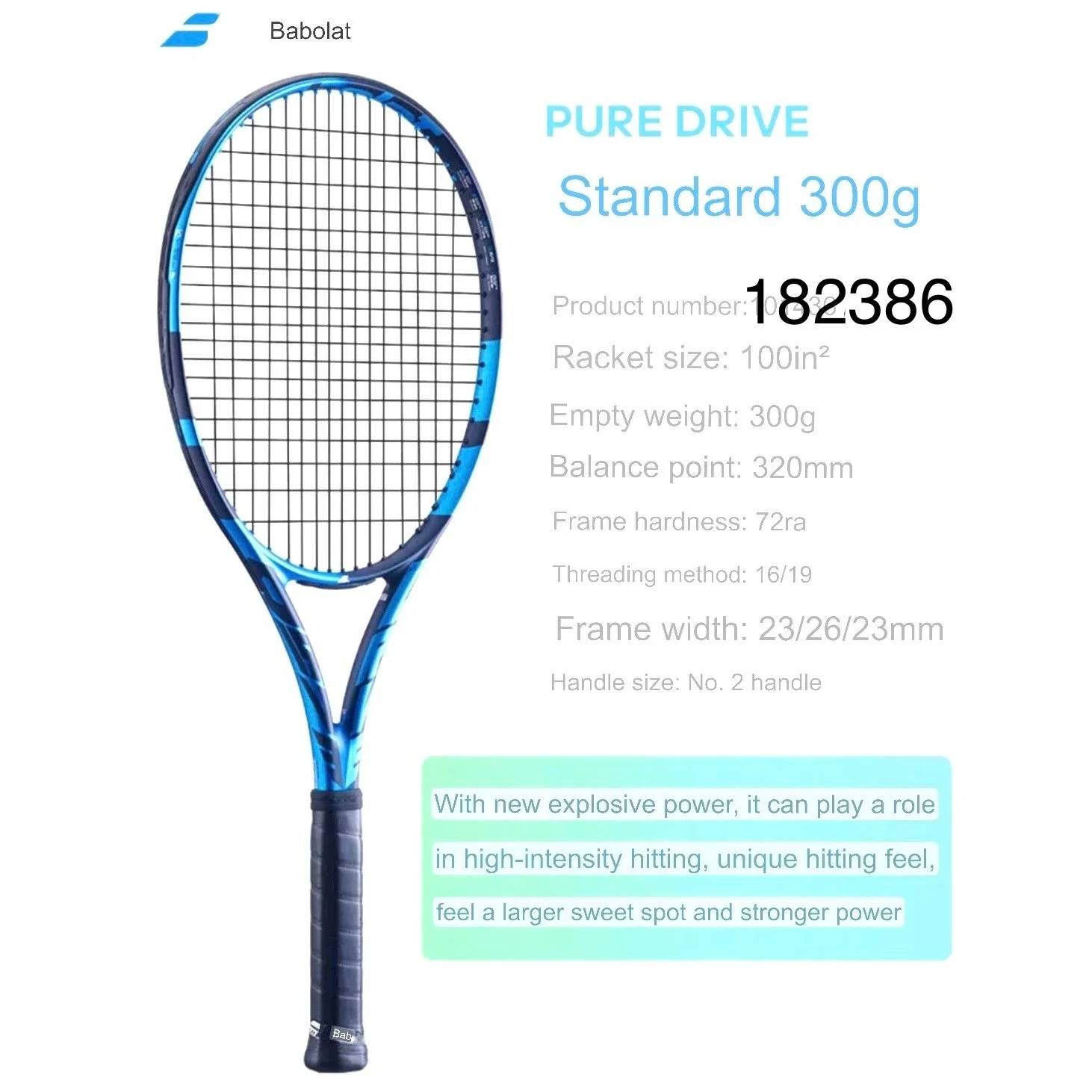 BABOLAT Pure Drive 2021 Brand New Tennis Racquet Strung Grip 4 2/3,4 3/8 Inch (No racket cover) - Image 4