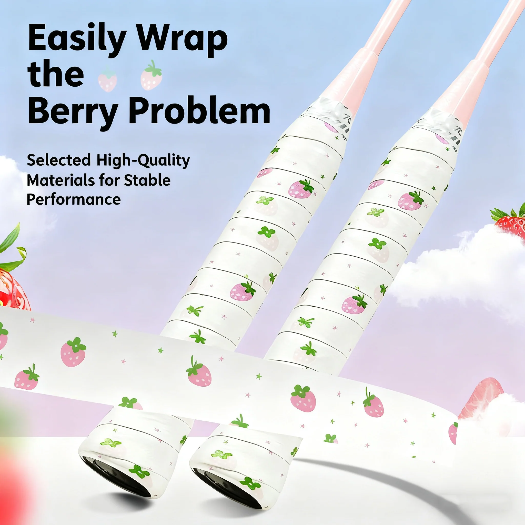SP x SPORT Badminton & Tennis Grip - Printed Design, Sticky, Anti - Slip, Sweat - Absorbent Grip - Image 2