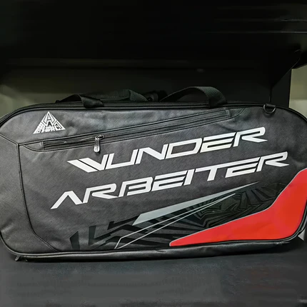 IVUNDER ARBEITER Badminton Sport Bag(WABAG001) Black and Red 9PC - Image 3