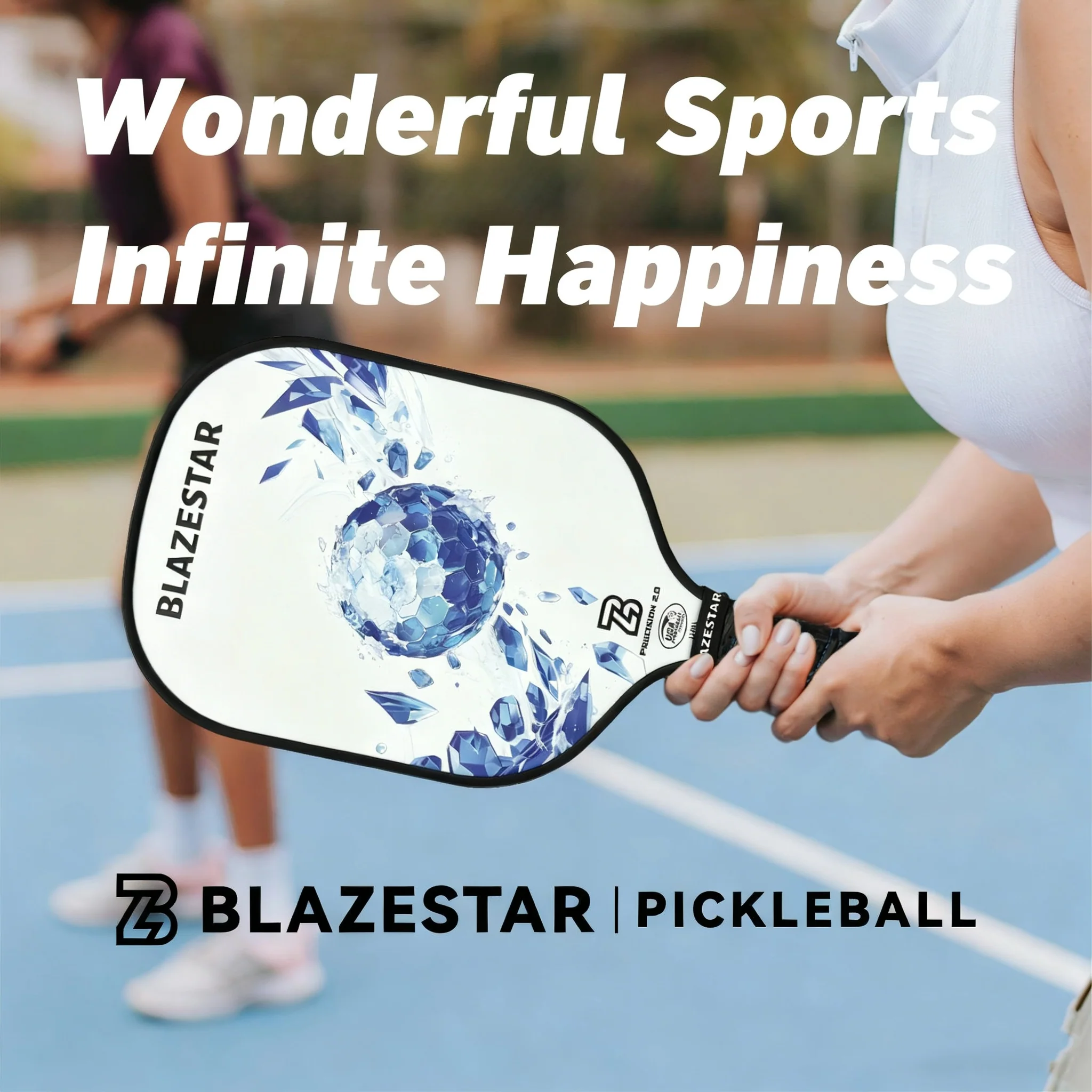 BLAZESTAR Professional Pickleball Paddle - Ice Hockey Series - Fiberglass Paddle - Image 5