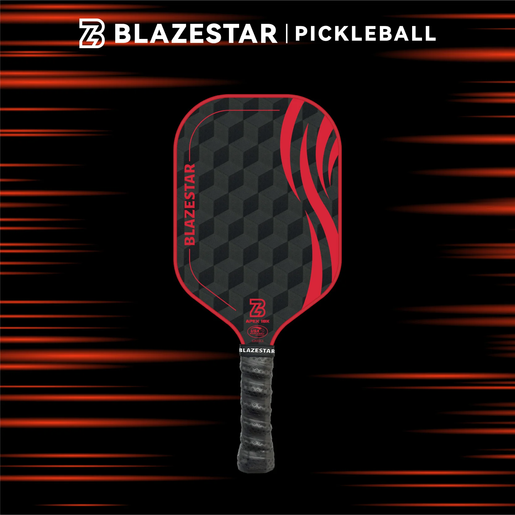 BLAZESTAR Professional Pickleball Paddle Peak Series 16mm 18K Carbon Fiber T700 - Image 7