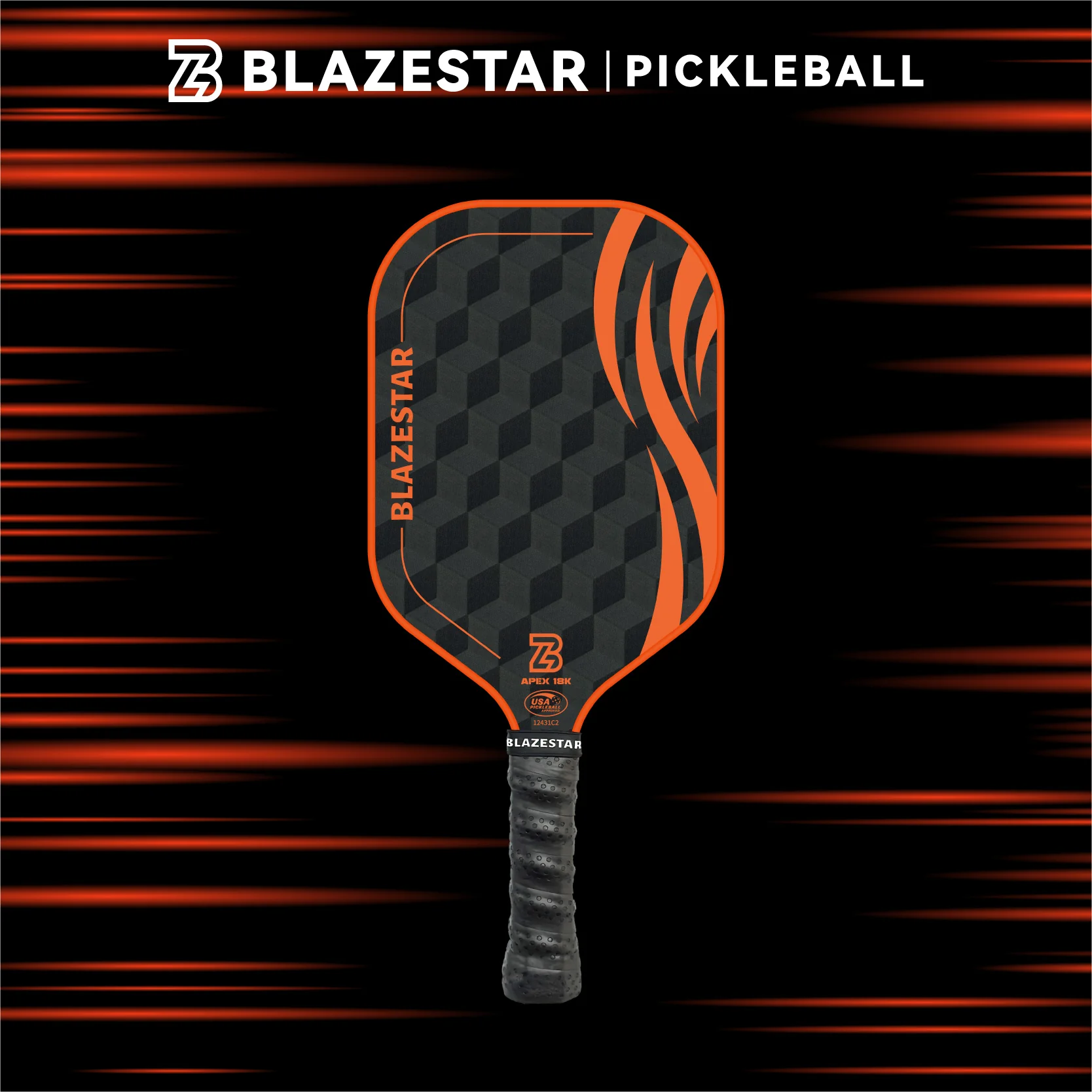 BLAZESTAR Professional Pickleball Paddle Peak Series 16mm 18K Carbon Fiber T700 - Image 8