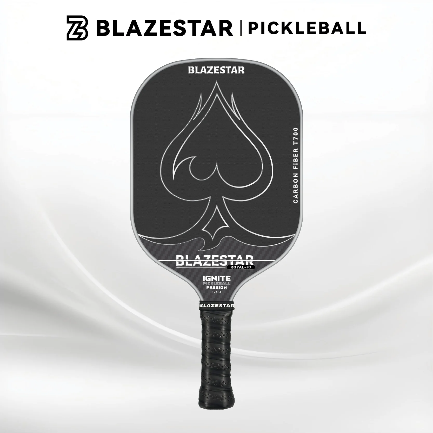 BLAZESTAR Professional ROYAL-F7 Pickleball Paddle T700 Carbon Fiber Matte Control Paddle - Image 8