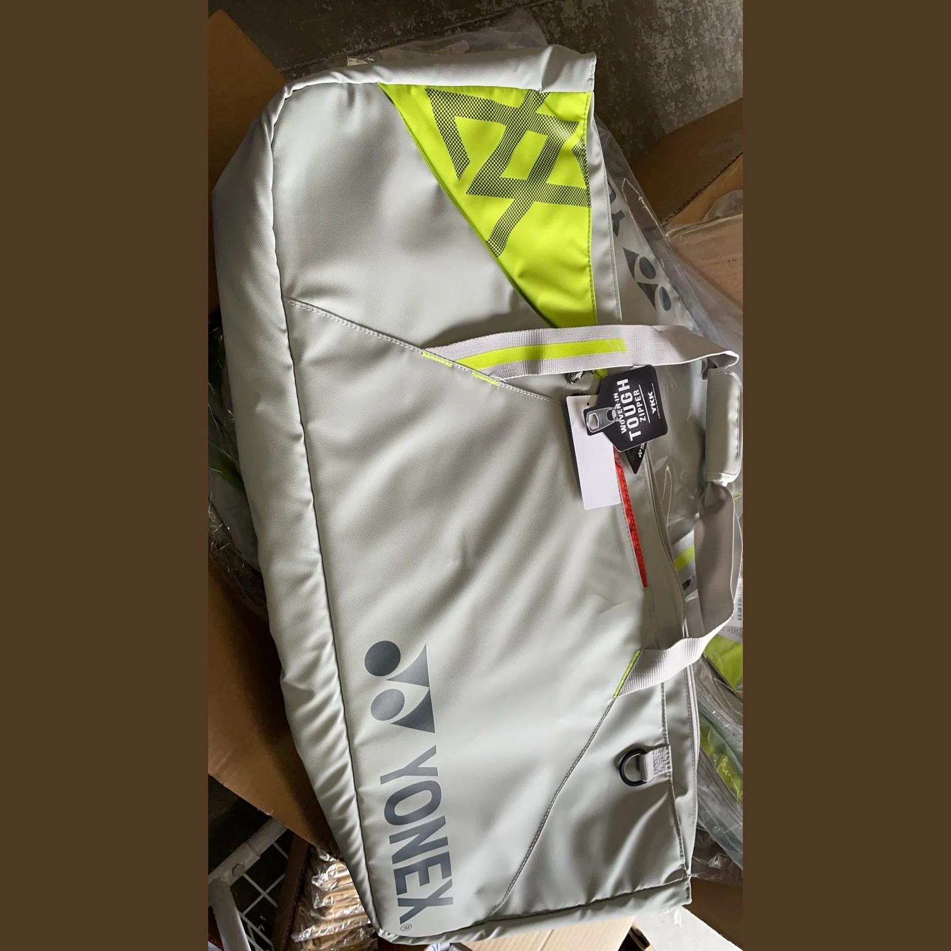 YONEX Club Series Badminton/ Tennis Tournament Bag VA Collection (6pcs) BA52531VEX Grayish Beige - Image 3