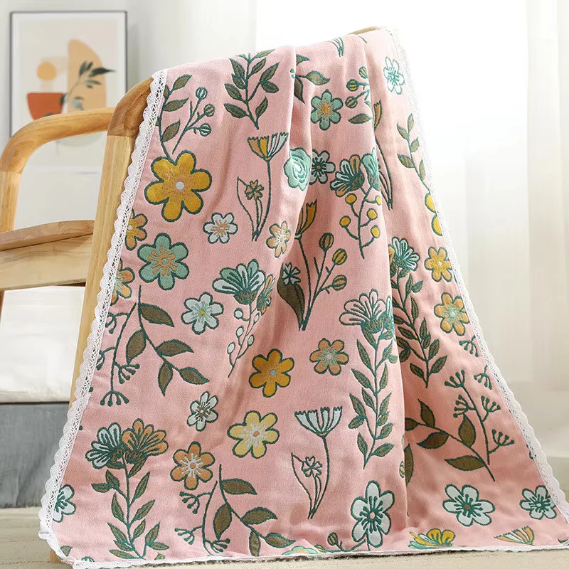 Cotton Gauze Bath Towel – 100% Cotton, Absorbent, Lint-Free, Extra-Large, Thick for Men & Women - Image 2