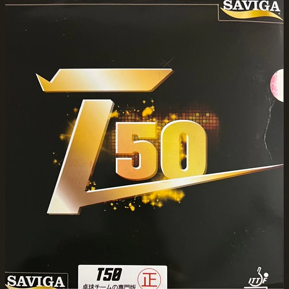Dawei Saviga T50 Table Tennis Rubber Pips Long Without Sponge Made In Japan - RED