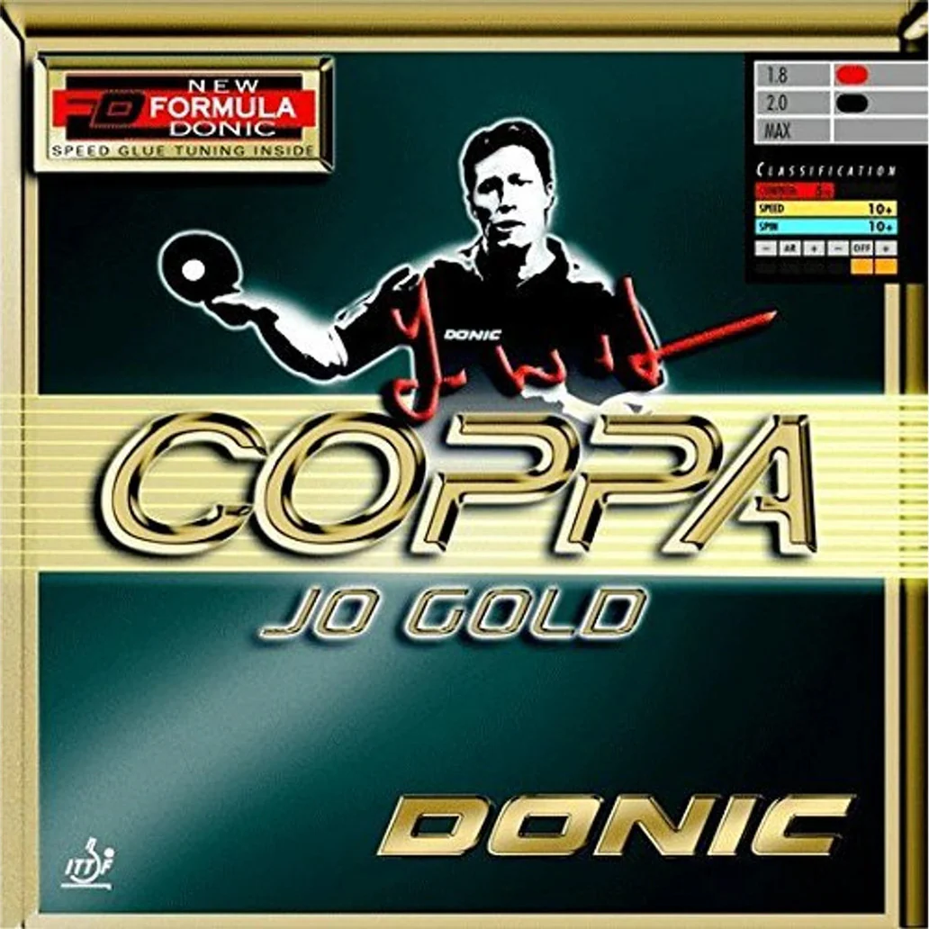 DONIC Coppa JO Gold Table Tennis Rubber 12061/12021 - Black