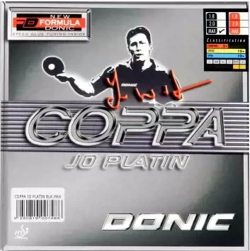 DONIC Coppa JO Gold Table Tennis Rubber 12061/12021 - Black - Image 2