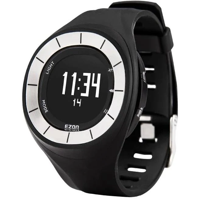 EZON 5ATM Waterproof Digital Watch – Calorie & Step Tracker, Unisex Sports Watch T028