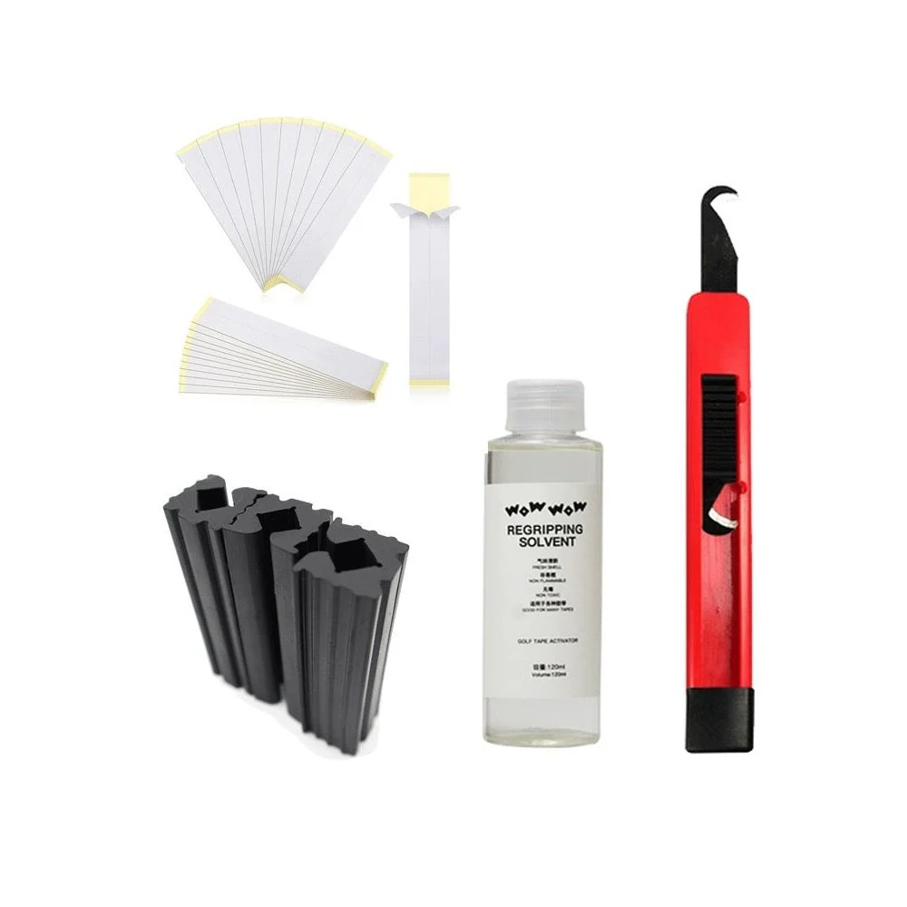 WOWWOW Golf Repair Set Regrip Kit ReGrip Clamp,tool ,Grip Tape 120ml ,Grip Solvent - Image 25