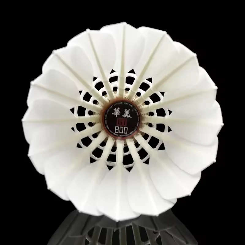 Aeroplane HUAMEI 12 PCS GT800 Aeroplane Goose Feather Badminton Shuttlecock - Image 2