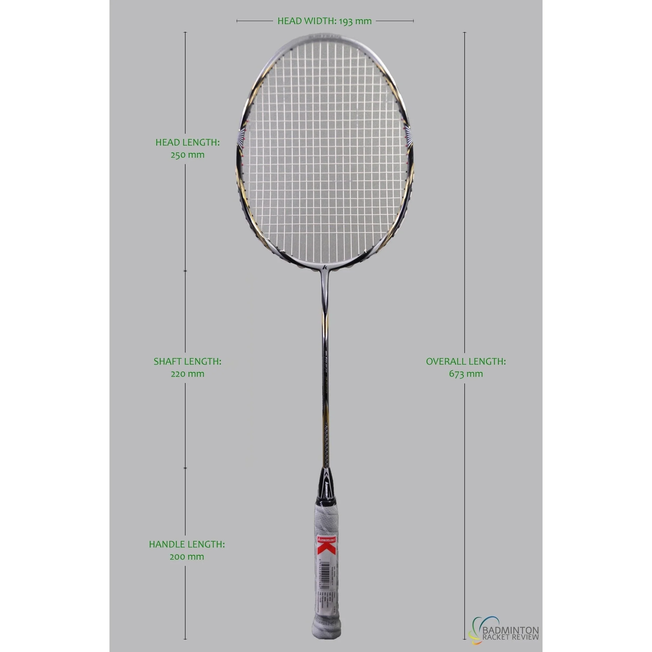 Kawasaki 5 star Saber 2011R/2011T Badminton Racket - Image 10