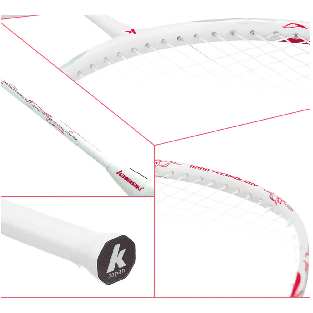 Kawasaki Porcelain series 5710 Badminton Racket 83g max 28lbs - Image 3