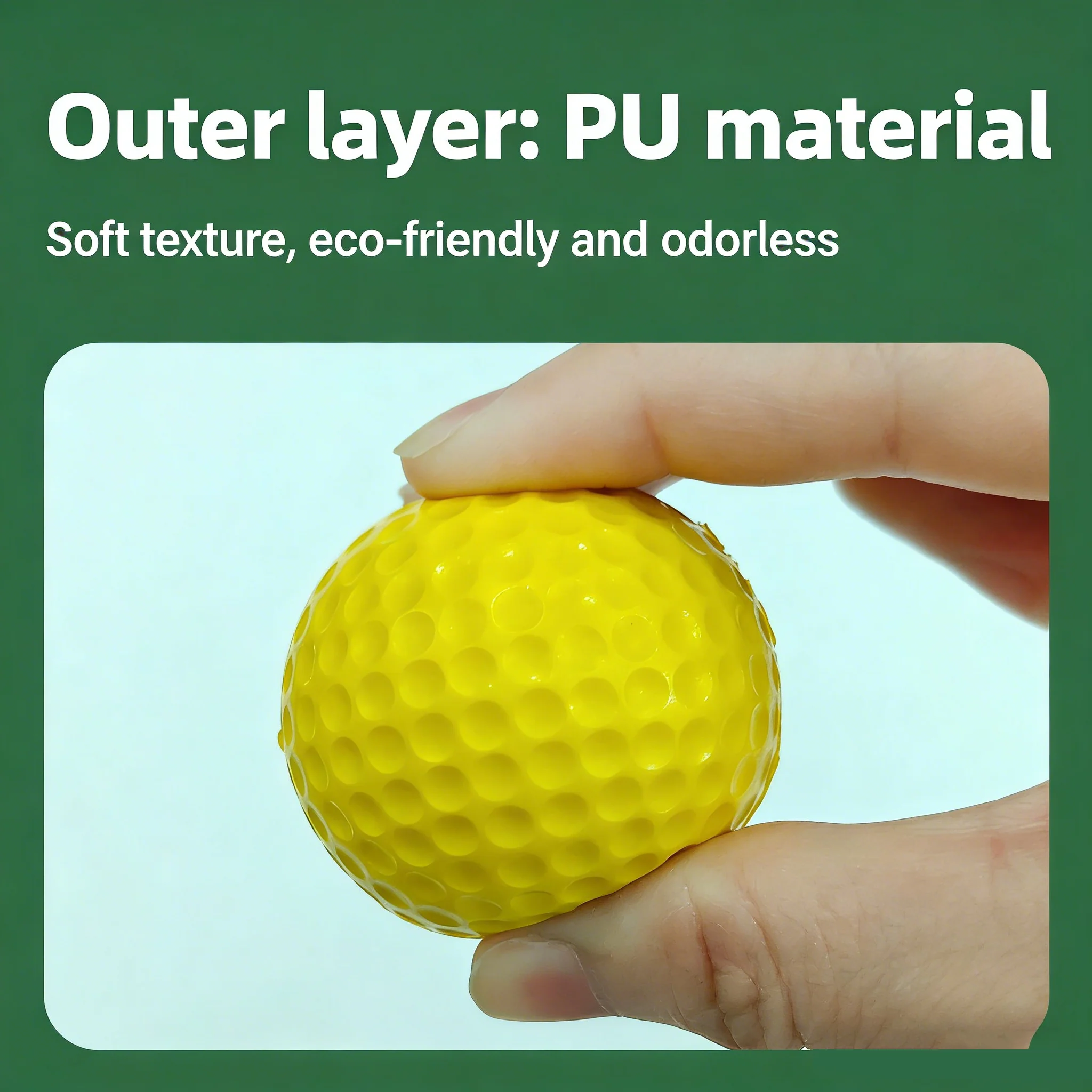 SPP Limited Flight Foam Golf Practice Balls 42mm - Realistic Feel Durable for Backyard Indoor Outdoor Practice - Image 8