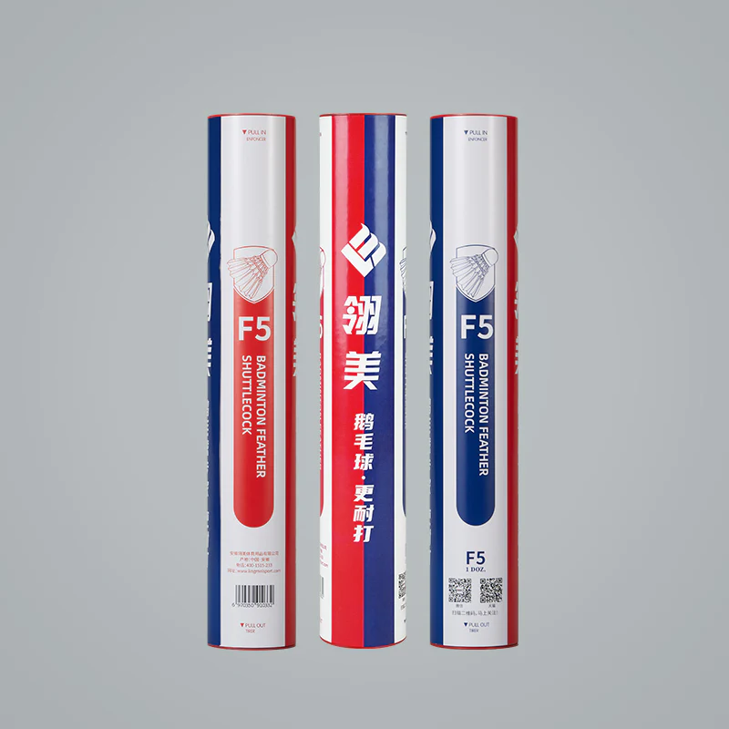 LINGMEI LING MEI 12 PCS F5 Badminton Goose Feather Badminton Shuttlecock