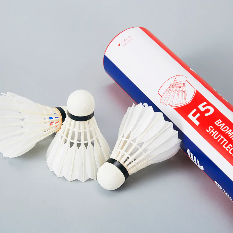 LINGMEI LING MEI 12 PCS F5 Badminton Goose Feather Badminton Shuttlecock - Image 3