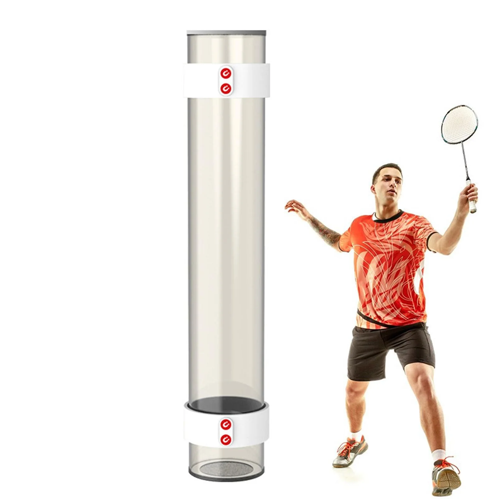 SP x SPORT SPP Magnetic Badminton Shuttlecock Holder Tube - Portable & Secure Shuttlecock Organizer for Backyard, PE - Image 11