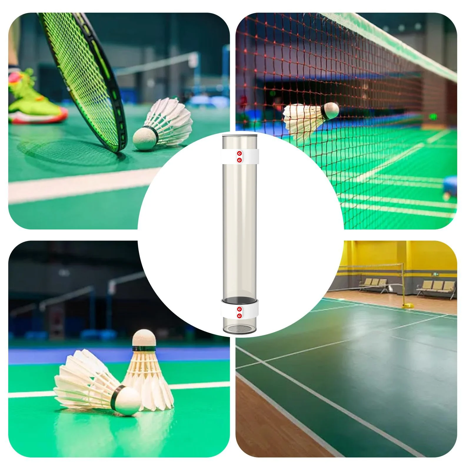 SP x SPORT SPP Magnetic Badminton Shuttlecock Holder Tube - Portable & Secure Shuttlecock Organizer for Backyard, PE - Image 13