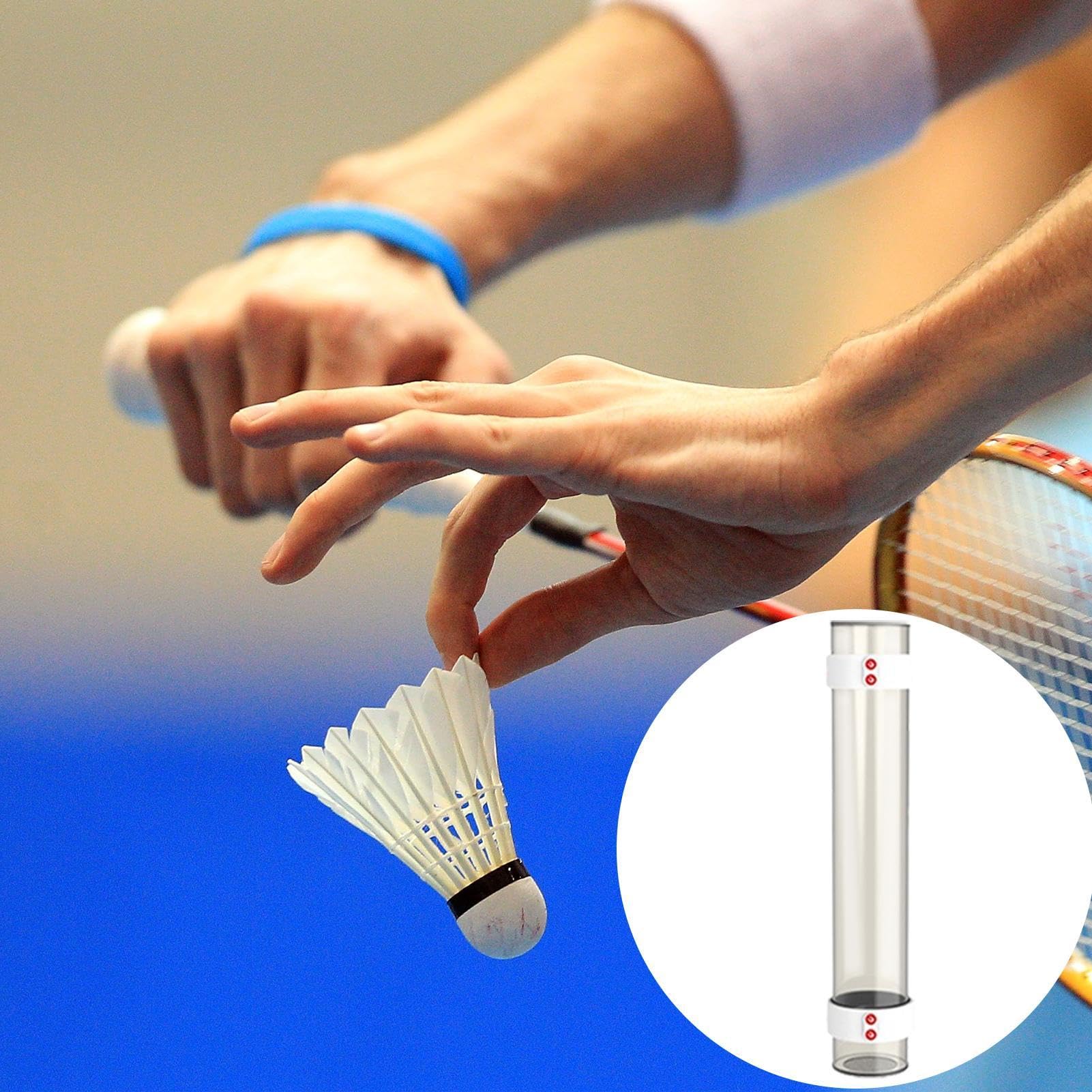 SP x SPORT SPP Magnetic Badminton Shuttlecock Holder Tube - Portable & Secure Shuttlecock Organizer for Backyard, PE - Image 14