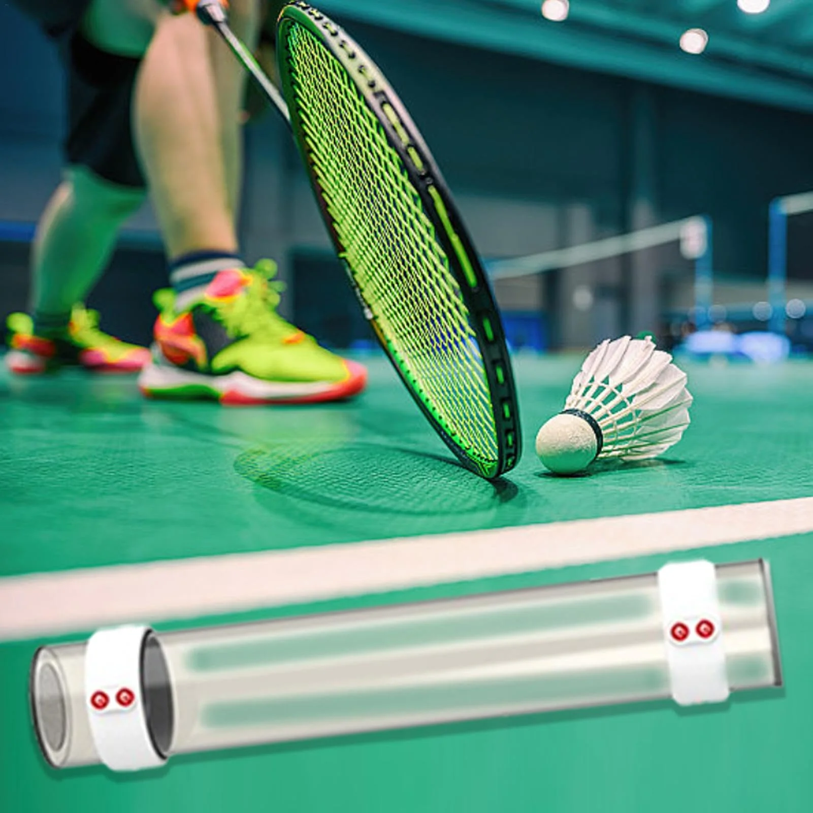 SP x SPORT SPP Magnetic Badminton Shuttlecock Holder Tube - Portable & Secure Shuttlecock Organizer for Backyard, PE - Image 15