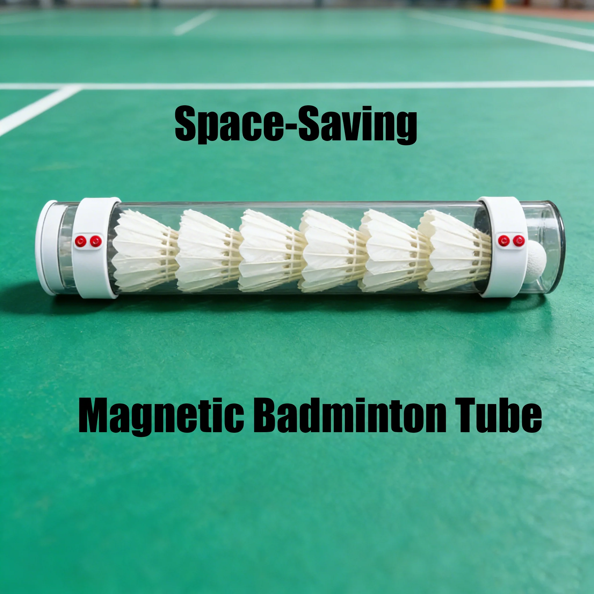 SP x SPORT SPP Magnetic Badminton Shuttlecock Holder Tube - Portable & Secure Shuttlecock Organizer for Backyard, PE - Image 5