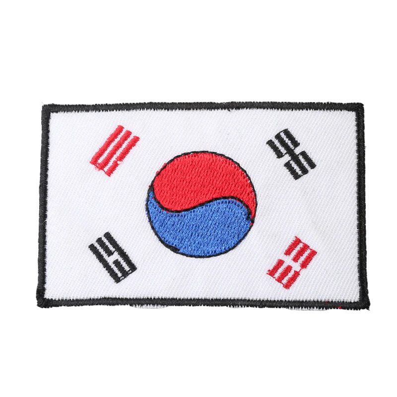 Mini Embroidered Flag Patch with Velcro – Tactical Hook & Loop Badge for Bags - Image 19