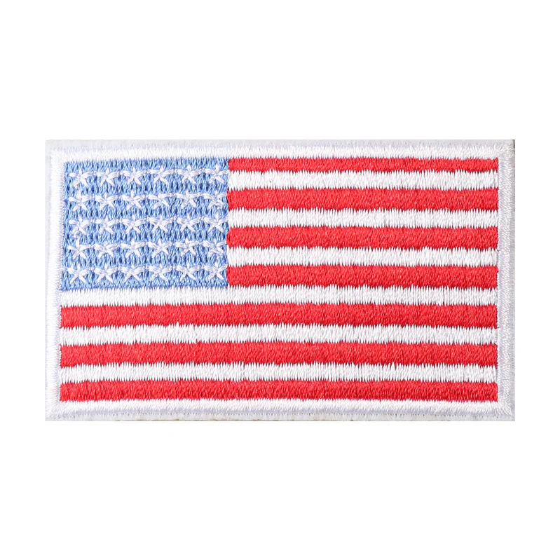 Mini Embroidered Flag Patch with Velcro – Tactical Hook & Loop Badge for Bags - Image 4