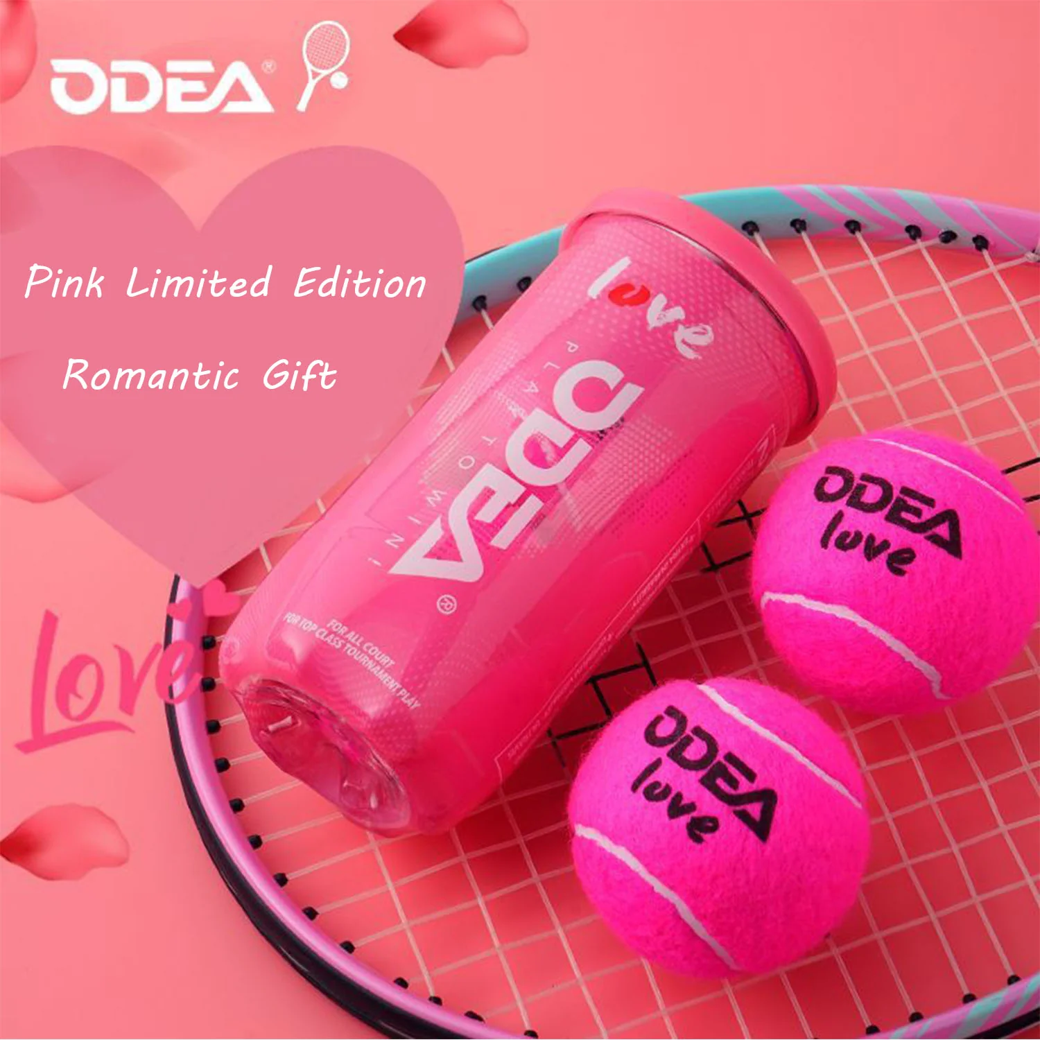ODEA Love Pink Gift Tennis Balls ( 2pcs/Can) - Image 5