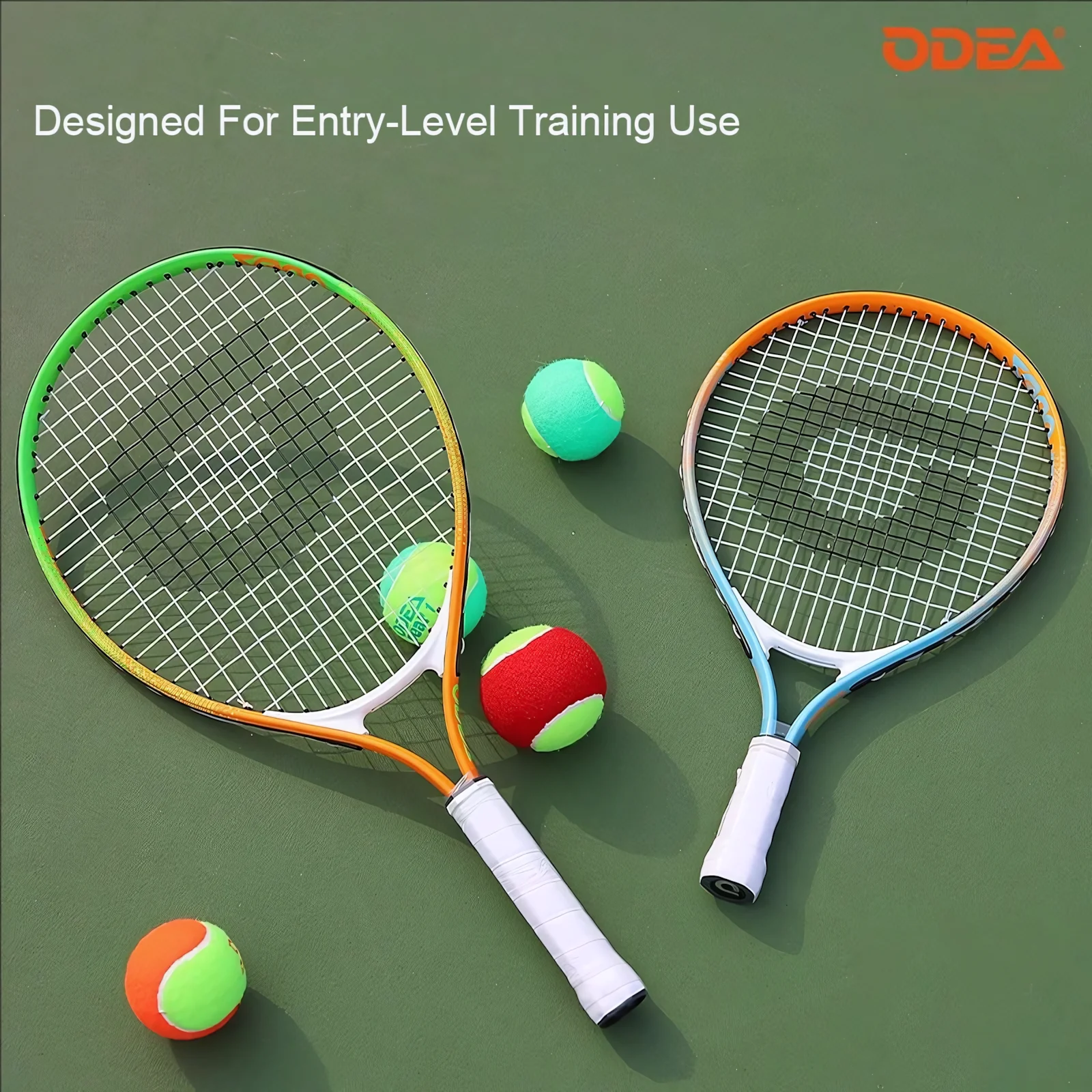 ODEA Stage 1 Green 48 PCS Children Beginners Tennis Balls Low Compression Slower Speed - Image 10