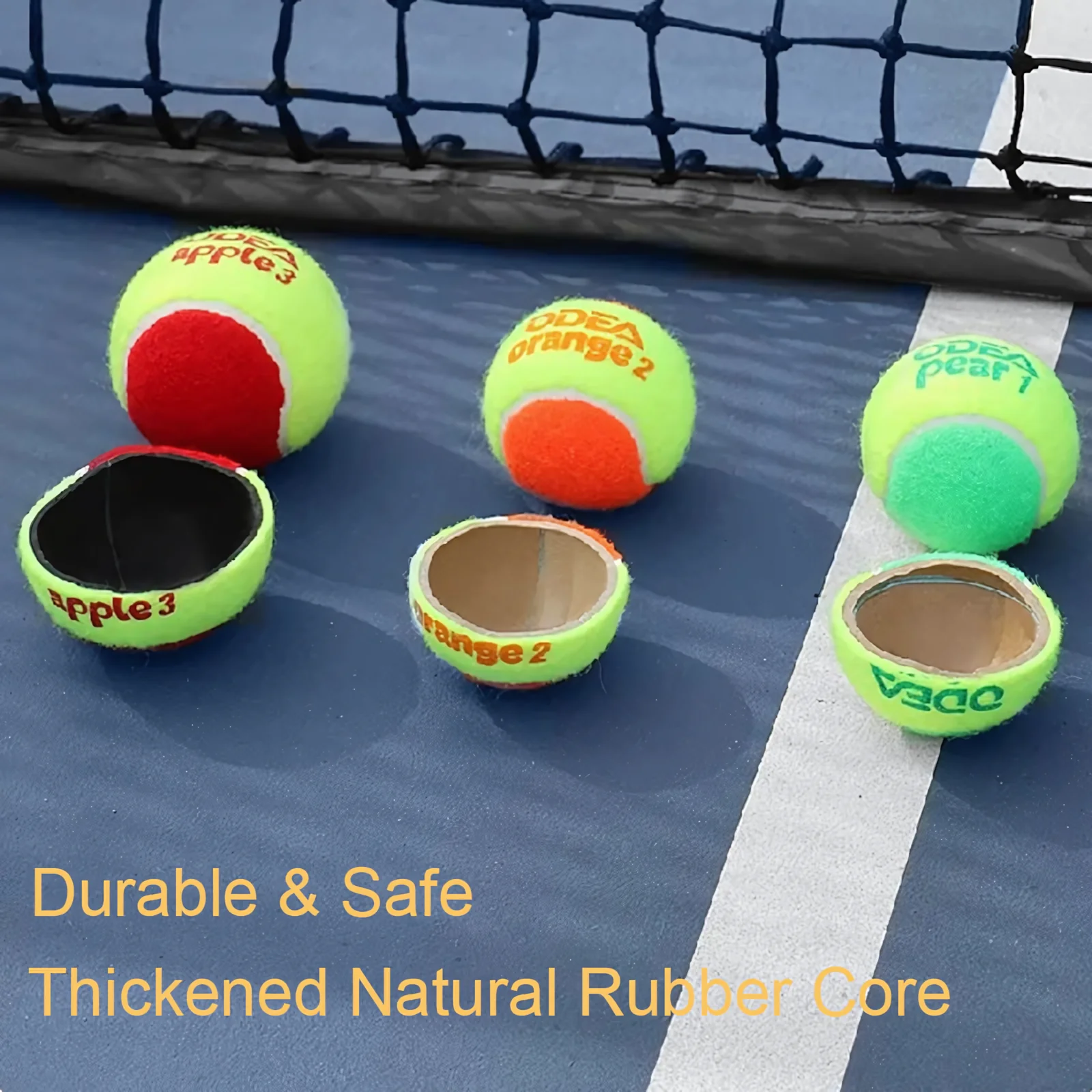 ODEA Stage 1 Green 48 PCS Children Beginners Tennis Balls Low Compression Slower Speed - Image 7