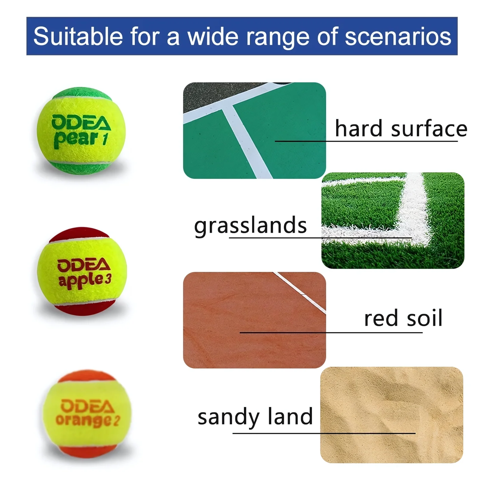 ODEA Stage 1 Green 48 PCS Children Beginners Tennis Balls Low Compression Slower Speed - Image 9
