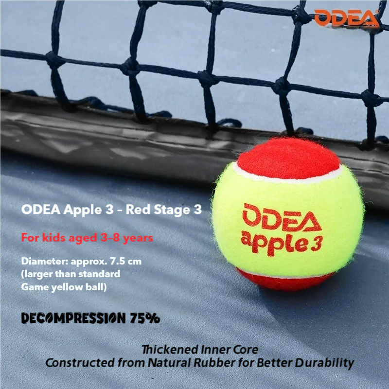 ODEA Stage 2 ORANGE 48 PCS Children Beginners Tennis Balls Low Compression Slower Speed - Image 14