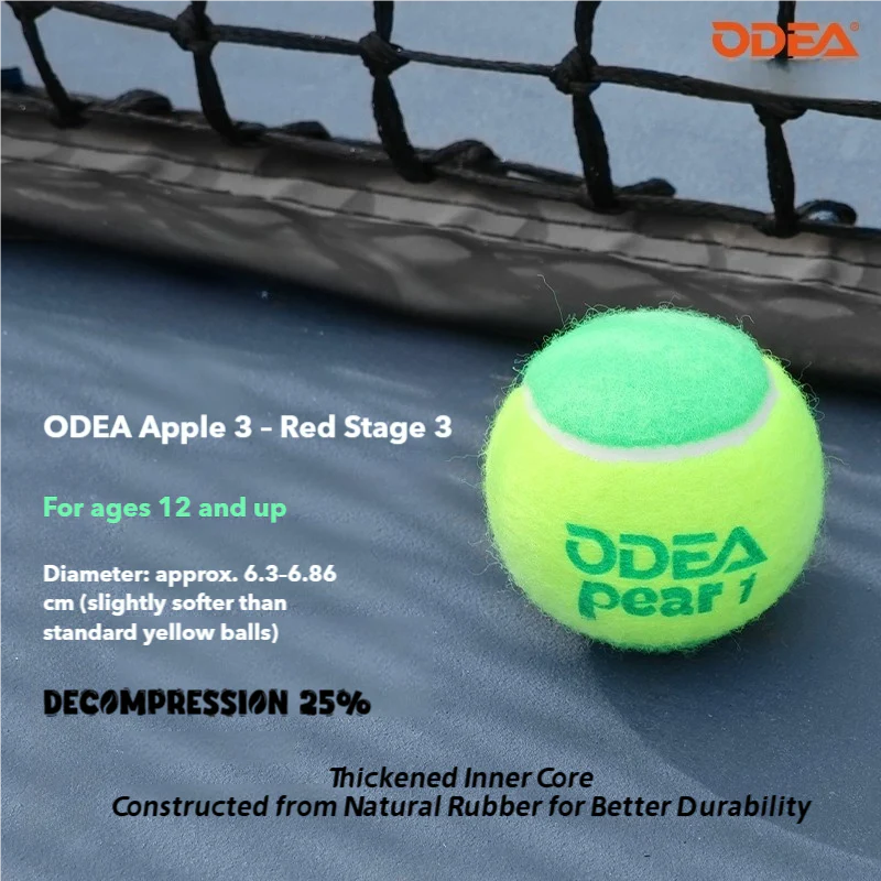 ODEA Stage 2 ORANGE 48 PCS Children Beginners Tennis Balls Low Compression Slower Speed - Image 16