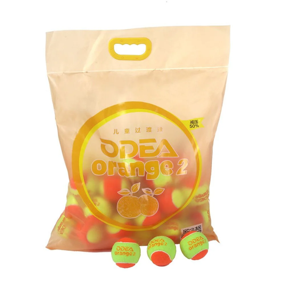 ODEA Stage 2 ORANGE 48 PCS Children Beginners Tennis Balls Low Compression Slower Speed - Image 21