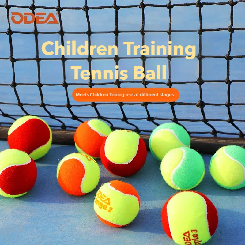 ODEA Stage 2 ORANGE 48 PCS Children Beginners Tennis Balls Low Compression Slower Speed - Image 23