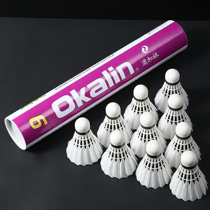 OKALIN 12 PCS AC-9 Badminton Goose Feather Badminton Shuttlecock - Image 3